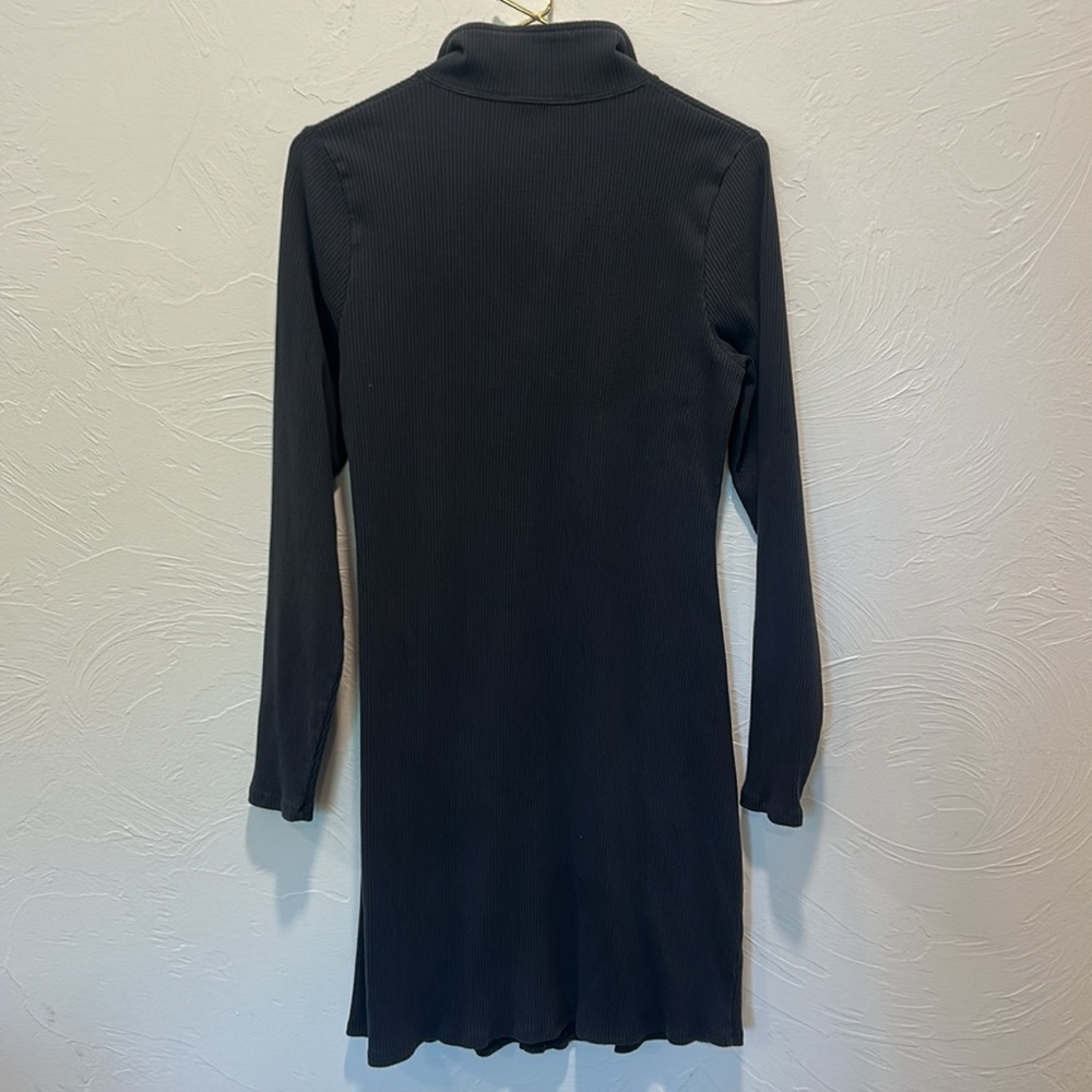 AE Ruched Knit Button-Front Mini Dress - Picture 5 of 6